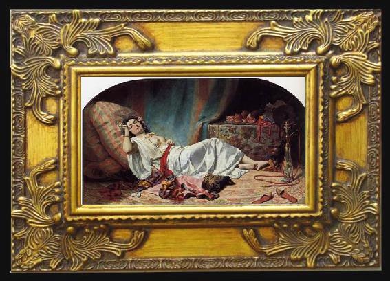 framed  unknow artist Arab or Arabic people and life. Orientalism oil paintings 602, Ta070